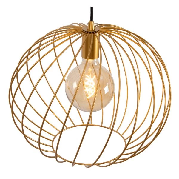 Lucide DANZA - Pendant light - Ø 40 cm - 1xE27 - Matt Gold / Brass - detail 4